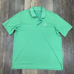 Adidas‎ Climachill Green Golf Polo Shirt Men's Size XL Pinehurst 1895
